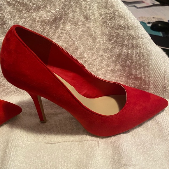 Red 5 inch heels never worn!! - Picture 1 of 6